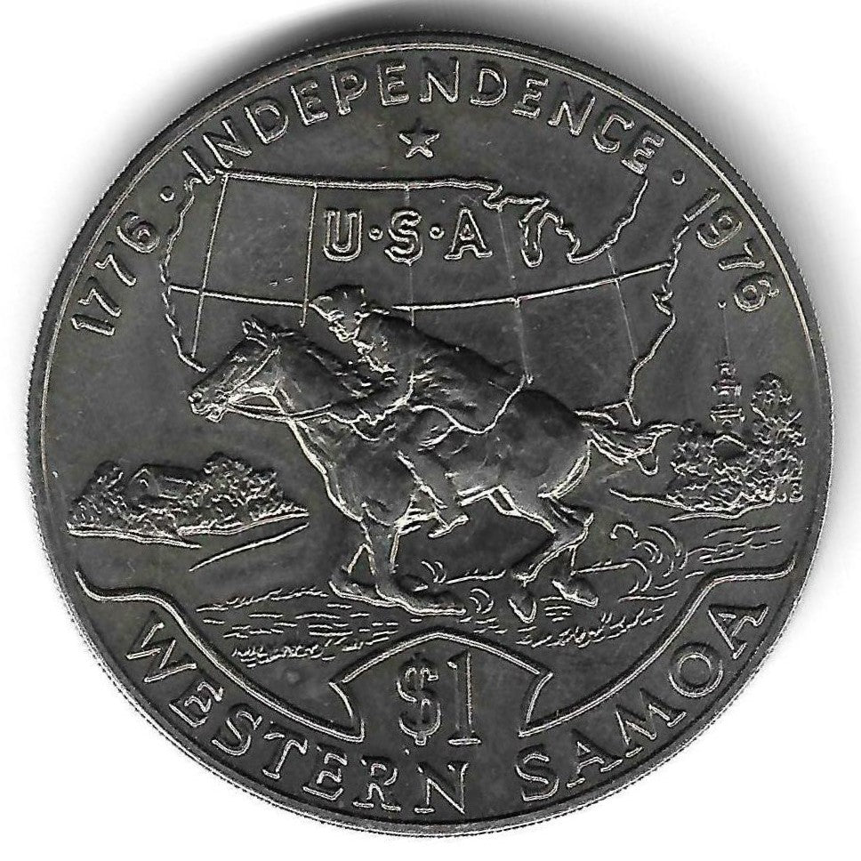 Samoa - 1 Tala 1976 (Km# 20) Bicentenário