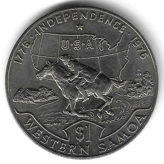 Samoa - 1 Tala 1976 (Km# 20) Bicentenário