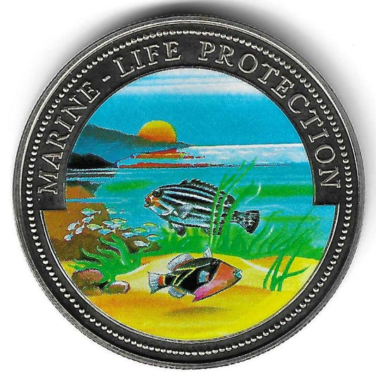 Somalia - 10 Dolares 1998 (Km# ..) Protecção Vida Marinha