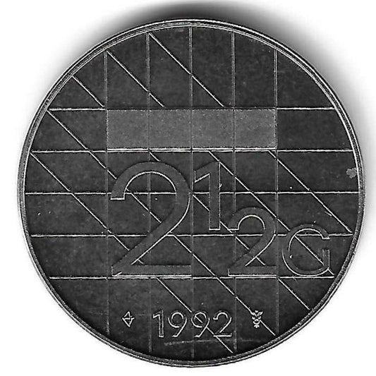 Holanda - 2 1/2 Gulden 1992 (Km# 206)