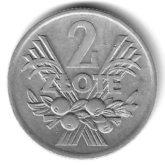 Polonia - 2 Zlotys 1973 (Km# 46)