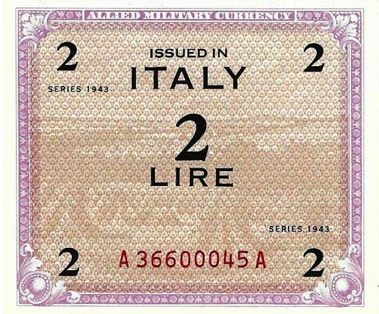 Italia - 2 Liras 1943 (# 11a)