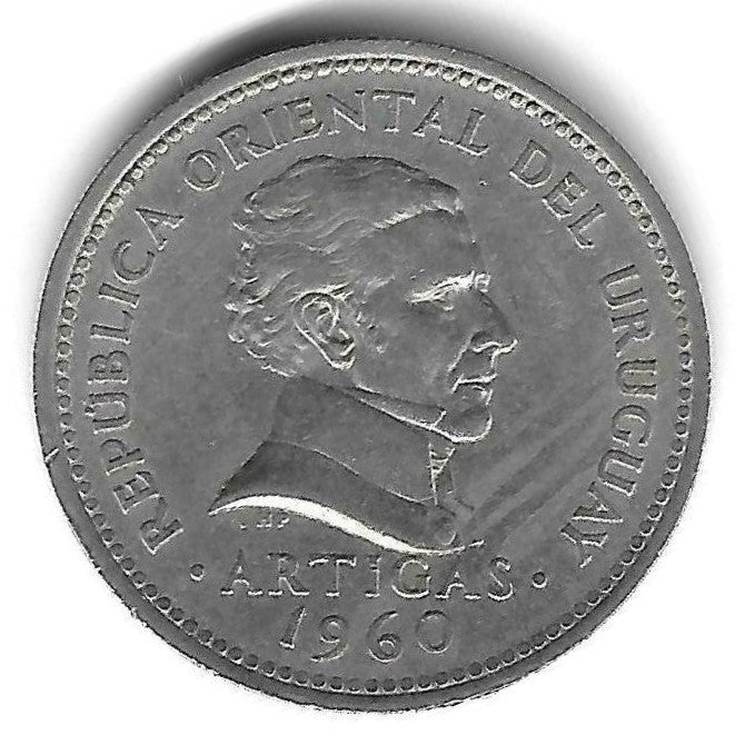 Uruguai - 1 Peso 1960 (Km# 42)