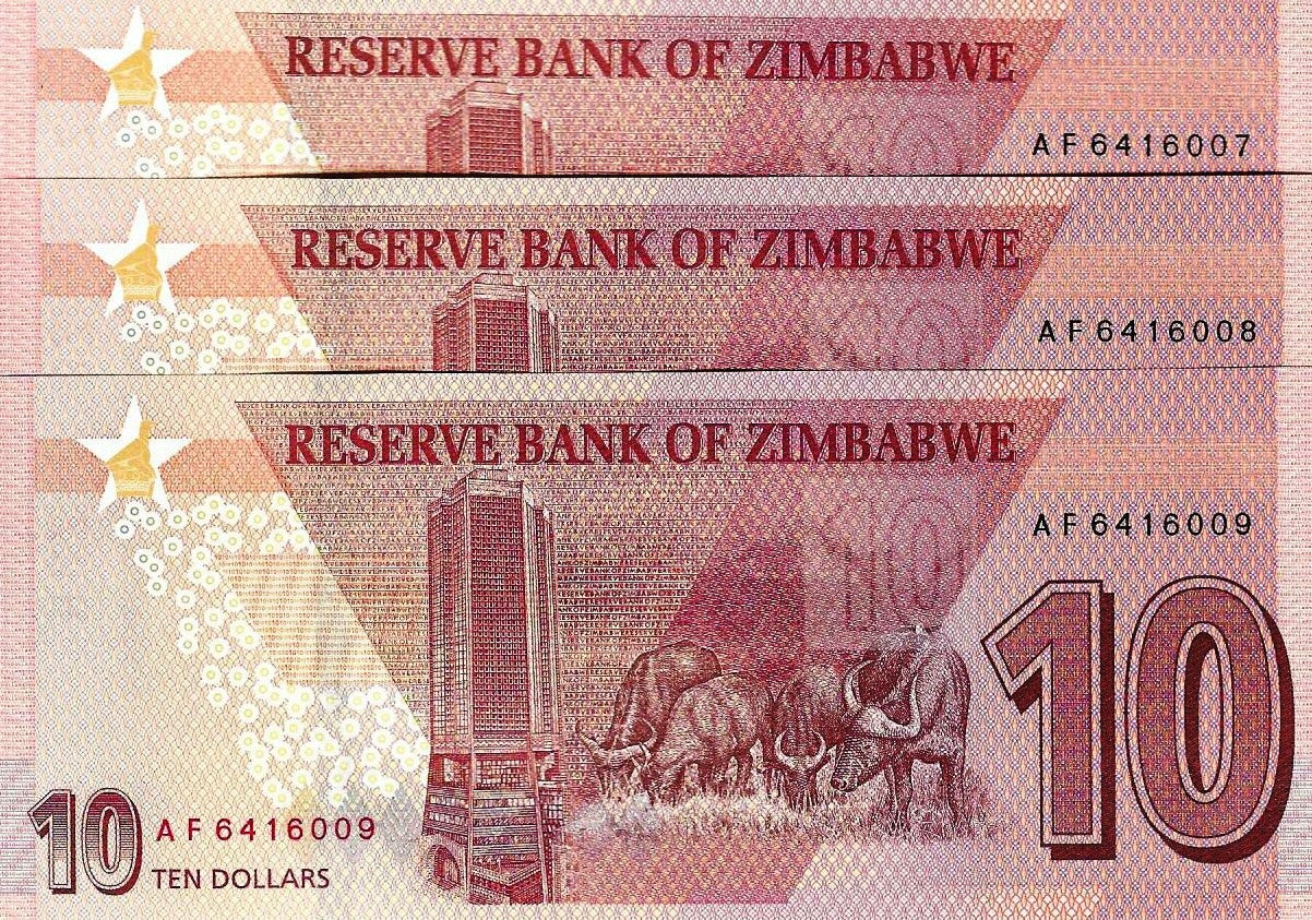 Zimbabwe - 10 Dolares 2020 (# 103a)
