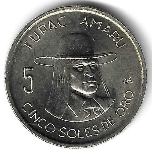 Peru - 5 Soles 1975 (Km# 267)