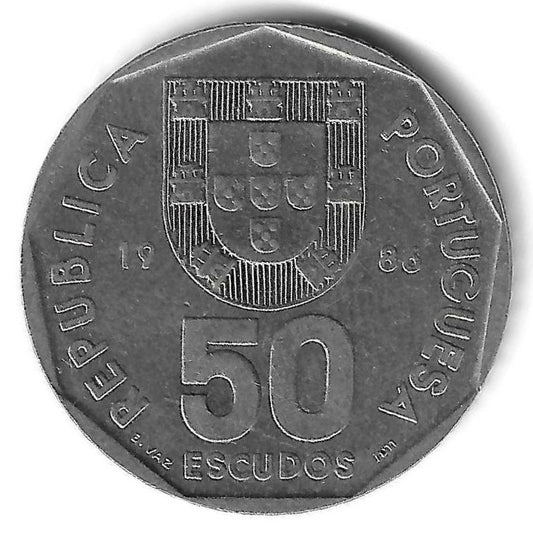 Portugal - 50$00 1986 (Km# 636)