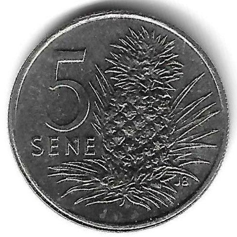 Samoa - 5 Sene 2000 (Km# 14)