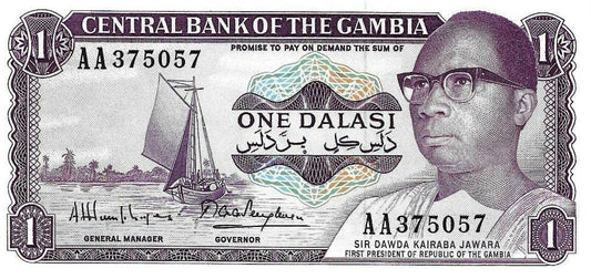 Gambia - 1 Dalasi 1972 (# 4g)