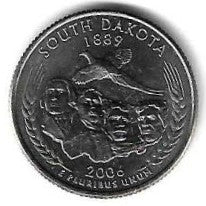 Usa - 25 Cents 2006 (Km# 386) South Dakota