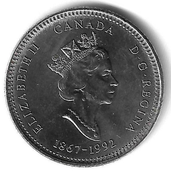 Canada - 25 Centimos 1992 (Km# 233) Saskatchewan