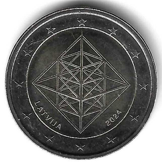 Letonia - 2 Euro 2024 (Km# ..) Puzuris