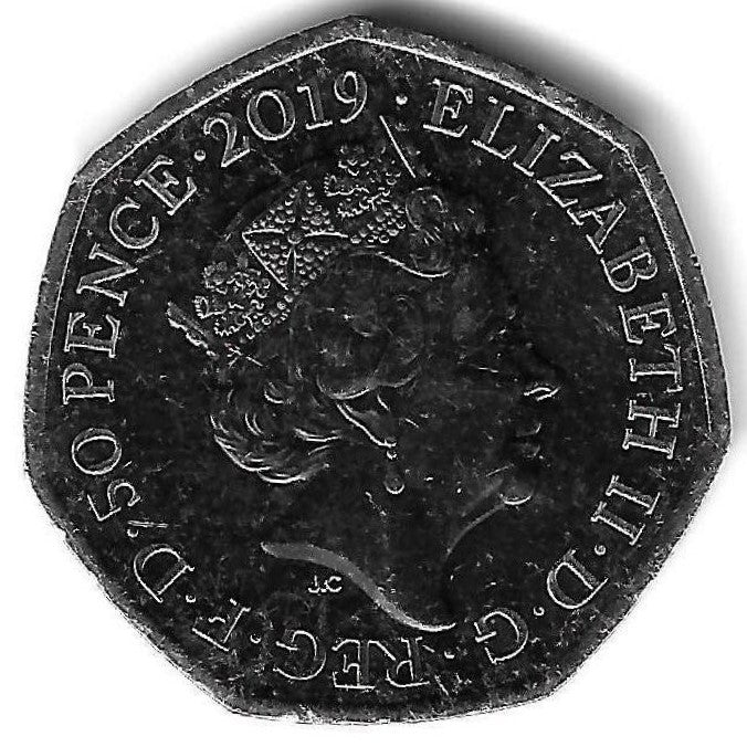 Inglaterra - 50 Pence 2019 (Km# ..) Paddington na Torre