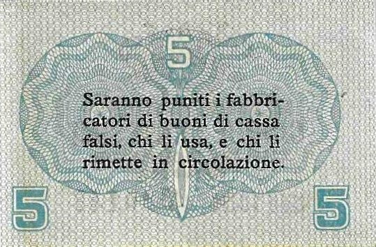 Italia - 5 Centesimos 1918 (# M1)