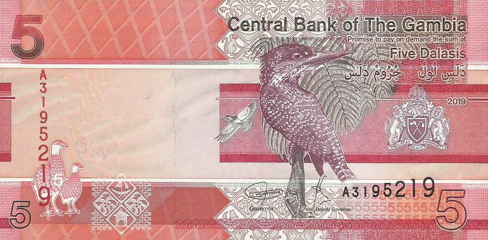Gambia - 5 Dalasis 2019 (# 37)