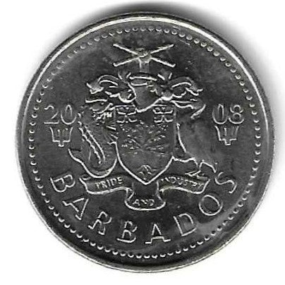 Barbados - 25 Centimos 2008 (Km# 13a)