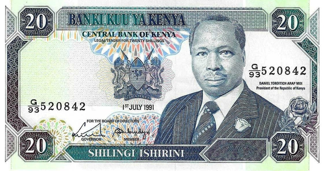 Quenia - 20 Shillings 1991 (# 25d)