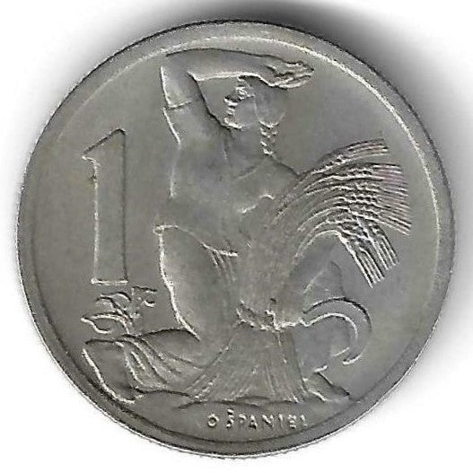 Checoslovaquia - 1 Koruna 1946 (Km# 19)