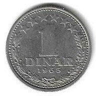 Jugoslavia - 1 Dinar 1965 (Km# 47)