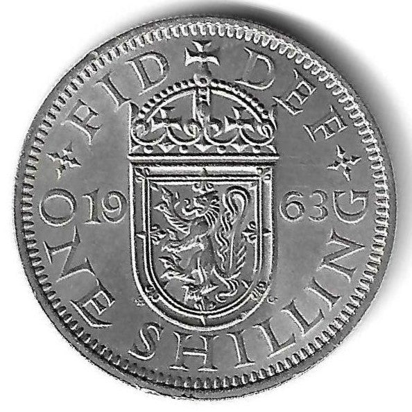 Inglaterra - 1 Shilling 1963 (Km# 905)