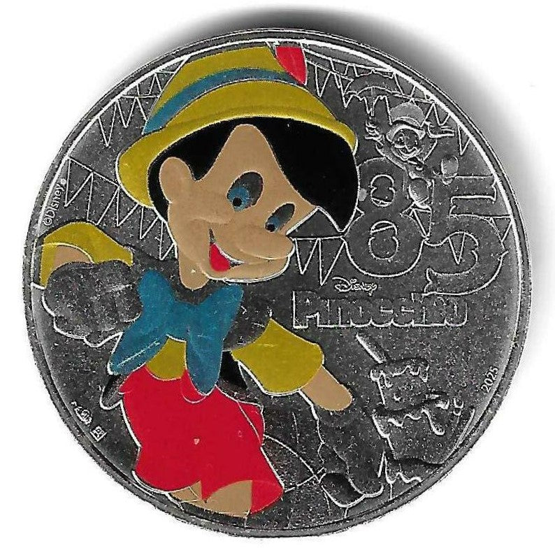 França - 10 Euro 2025 (Km# 3596) Pinóquio