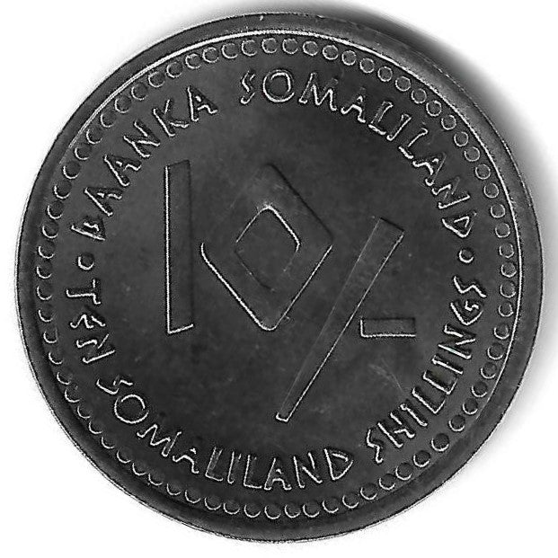 Somalilandia - 10 Shillings 2006 (Km# 7) Aquario