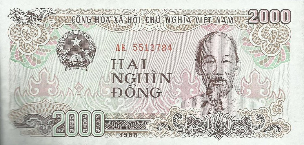 Vietname - 2000 Dong 1988 (# 107a)