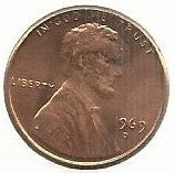 USA - 1 Cent 1969 (Km# 201)