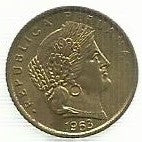 Peru - 5 Centavos 1963 (Km# 223)