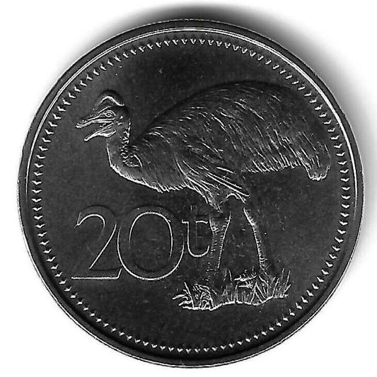 Papua Nova Guiné - 20 Toea 2009 (Km# 5a)