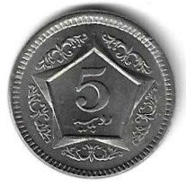 Paquistao - 5 Rupias 2004 (Km# 65)