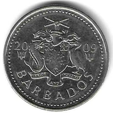 Barbados - 25 Centimos 2009 (Km# 13a)