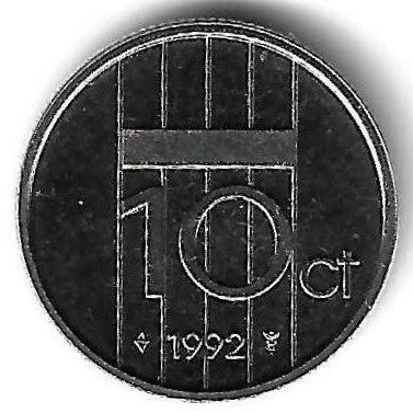 Holanda - 10 Centimos 1992 (Km# 203)