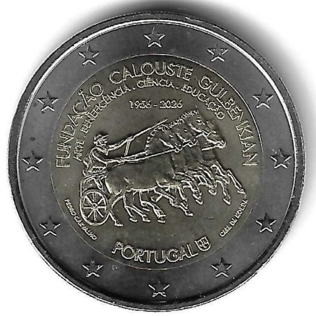 Portugal - 2 Euro 2026 (Km# ..) Fundação Calouste Gulbenkian