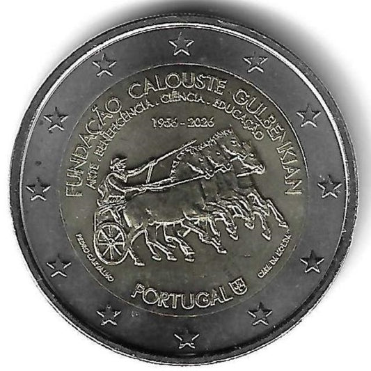 Portugal - 2 Euro 2026 (Km# ..) Fundação Calouste Gulbenkian