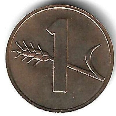 Suiça - 1 Rappen 1970 (Km# 46)