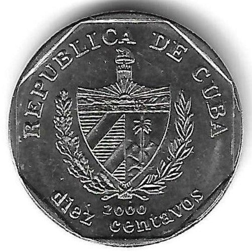 Cuba - 10 Centavos 2000 (Km# 576.1)
