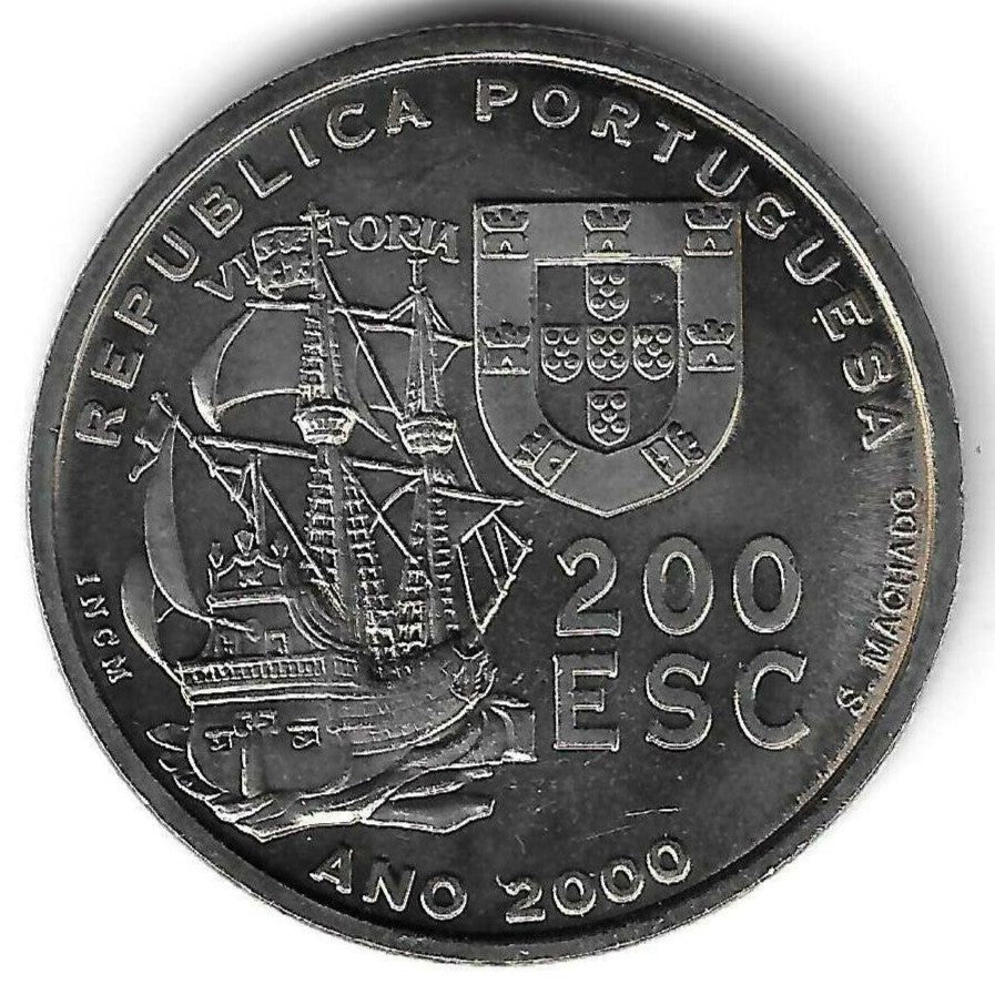 Portugal - 200$00 2000 (Km# 731) Fernão Magalhaes
