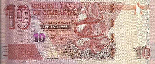 Zimbabwé - 10 Dolares 2020 (# 103a)