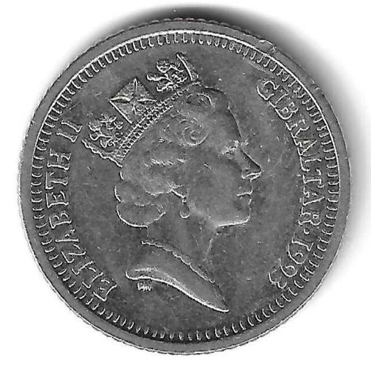 Gibraltar - 10 Pence 1993 (Km# 112)