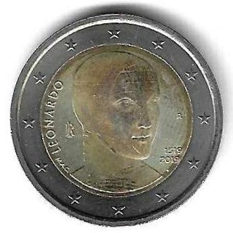 Itália - 2 Euro 2019 (Km# ..) Leonardo da Vinci