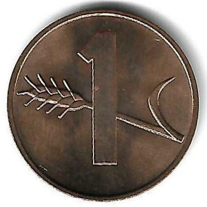 Suiça - 1 Rappen 1971 (Km# 46)