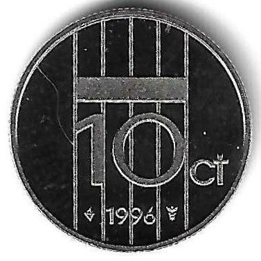 Holanda - 10 Centimos 1996 (Km# 203)