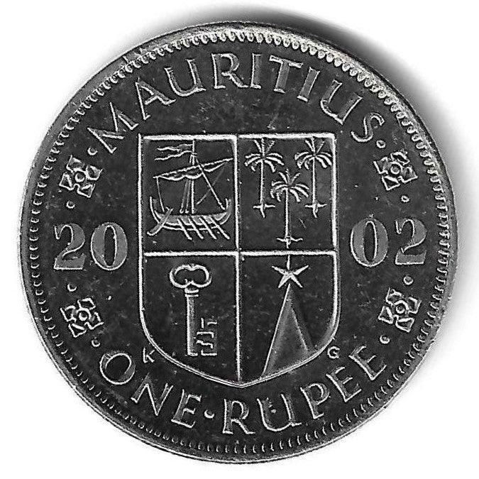 Mauricias - 1 Rupia 2002 (Km# 55)
