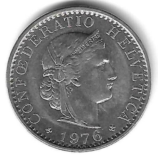 Suiça - 20 Rappen 1976 (Km# 29a)