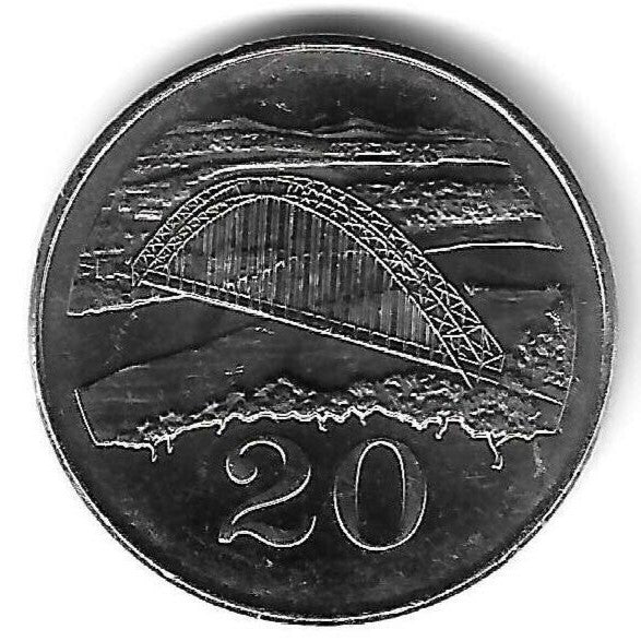 Zimbabwé - 20 Centimos 2001 (Km# 4a)