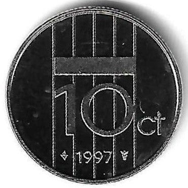 Holanda - 10 Centimos 1997 (Km# 203)