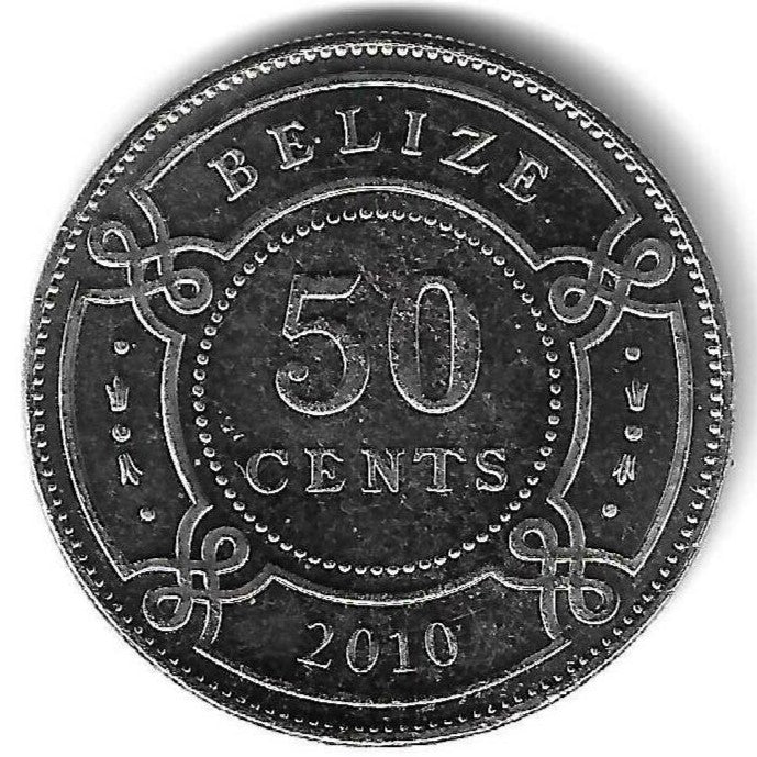 Belize - 50 Centimos 2010 (Km# 37)