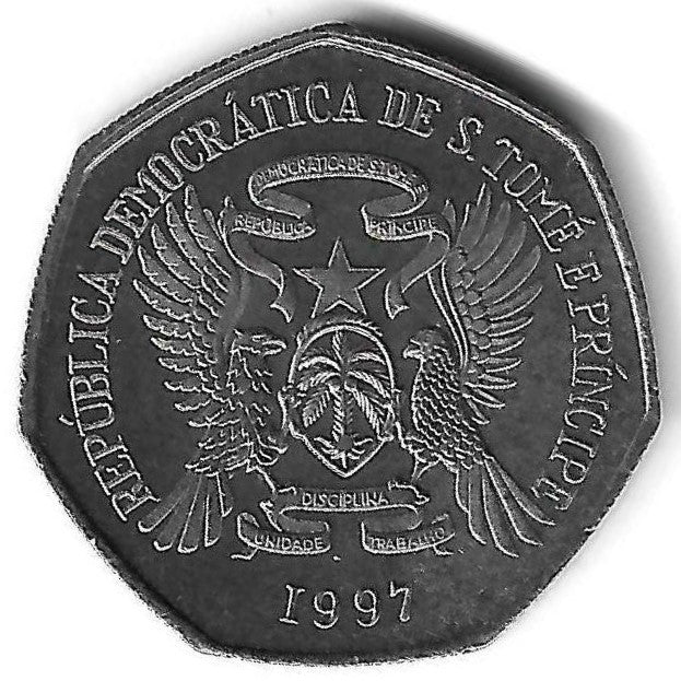 S. T. Principe - 1000 Dobras 1977 (Km# 90) Fao