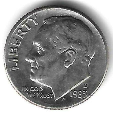 USA - 1 Dime 1983 (Km# 195a)