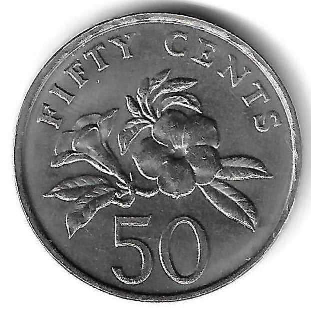 Singapura - 50 Centimos 1989 (Km# 53)